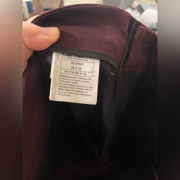 ✨NWT Men’s Carhartt Sid Pants Size 29x32 - Picture 15 of 15